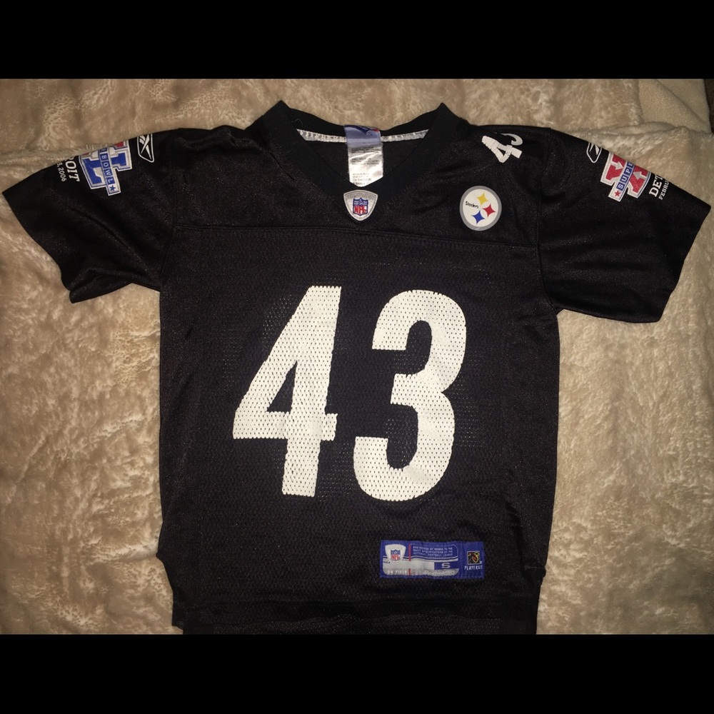 Child’s Steelers Jersey Troy Polamalu #43